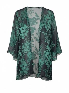 Simply Silk Womens Open Front Kimono Teal
Silk Burnout Art Boho